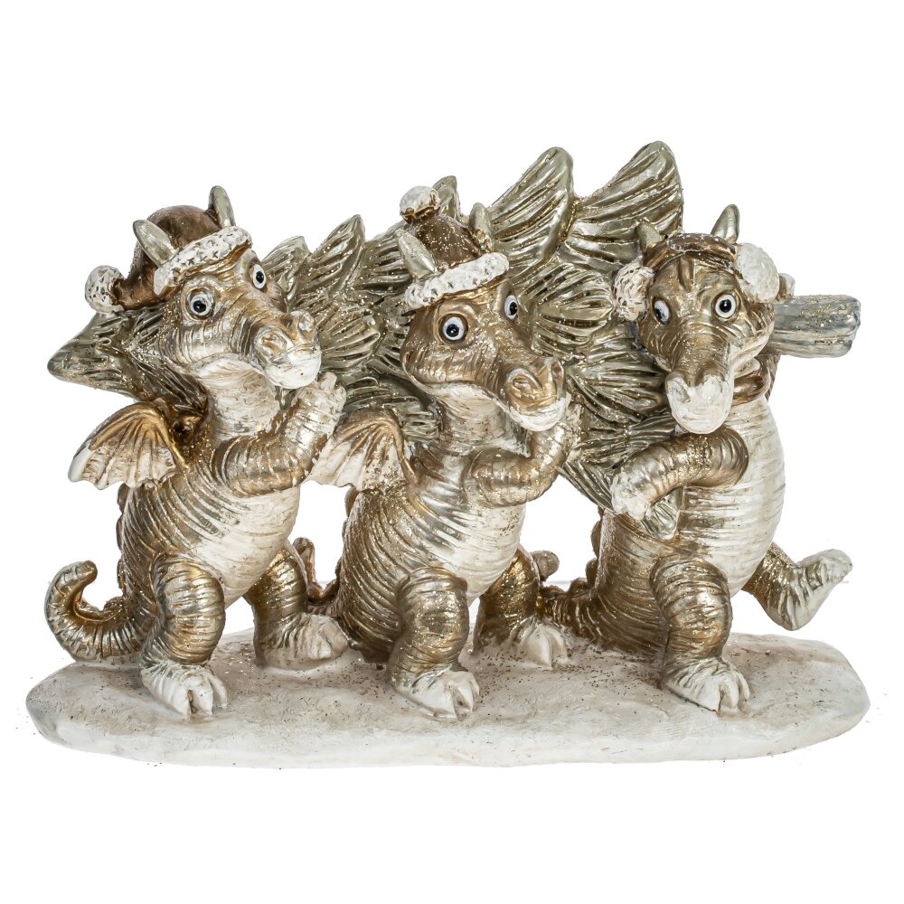 

Фигурка декоративная Драконы Remeco Collection 794303, 14х5х9,5 см, Золотистый