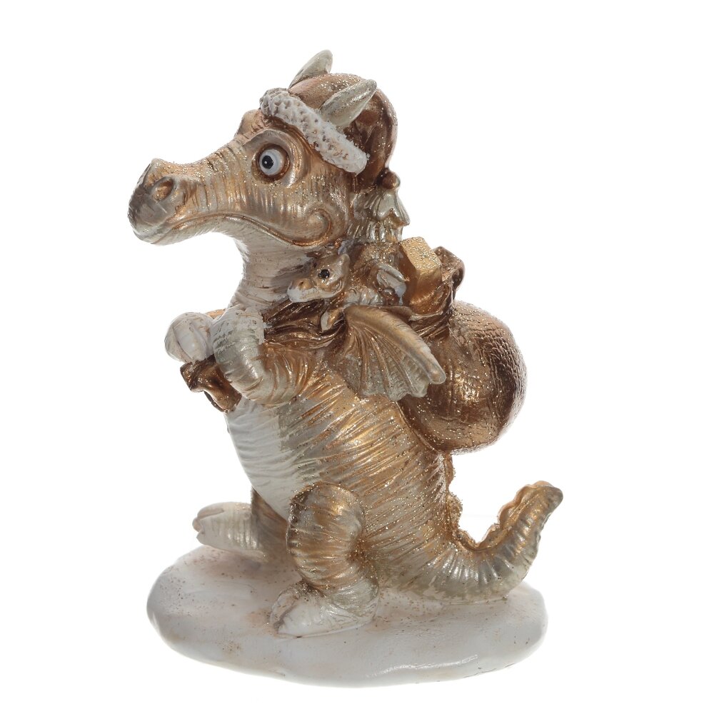 

Фигурка декоративная Дракон Remeco Collection 794299, 6х4х8,5 см, Золотистый