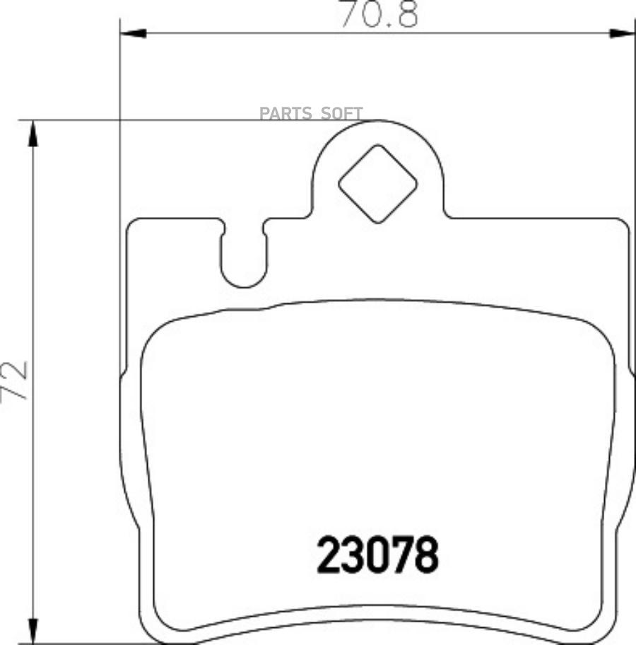 

Тормозные колодки HELLA PAGID/BEHR задние дисковые 8db355008711