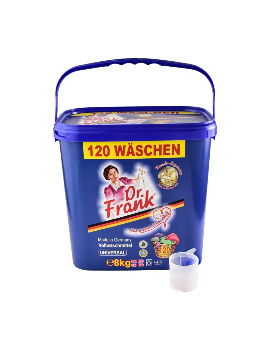 Концентрированный стиральный порошок Dr. Frank Wasch - Expertinn 120 стирок 8 кг.