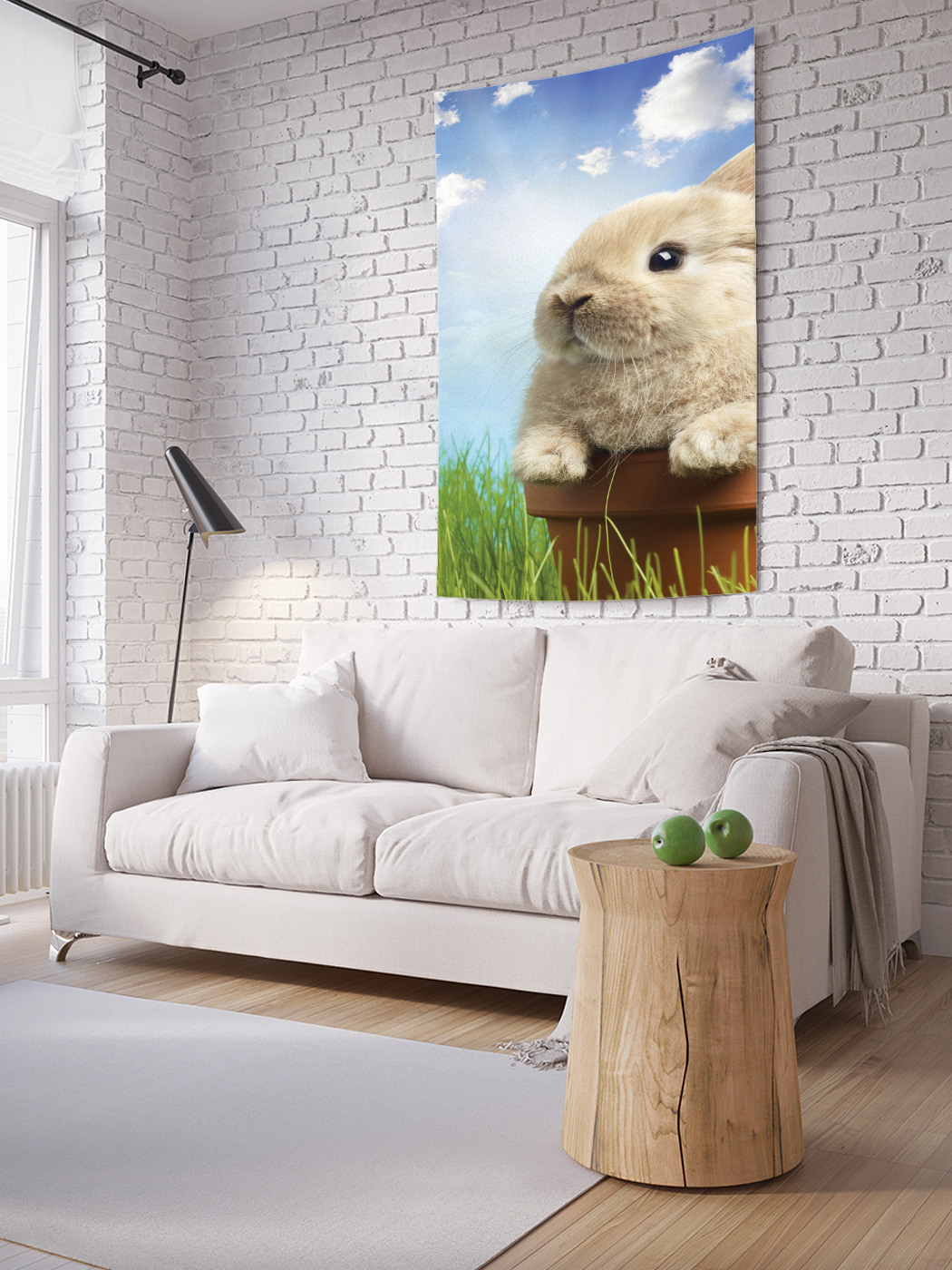 

Вертикальное фотопанно на стену JoyArty Зайчик на солнце 150x200 см, Зайчик на солнце