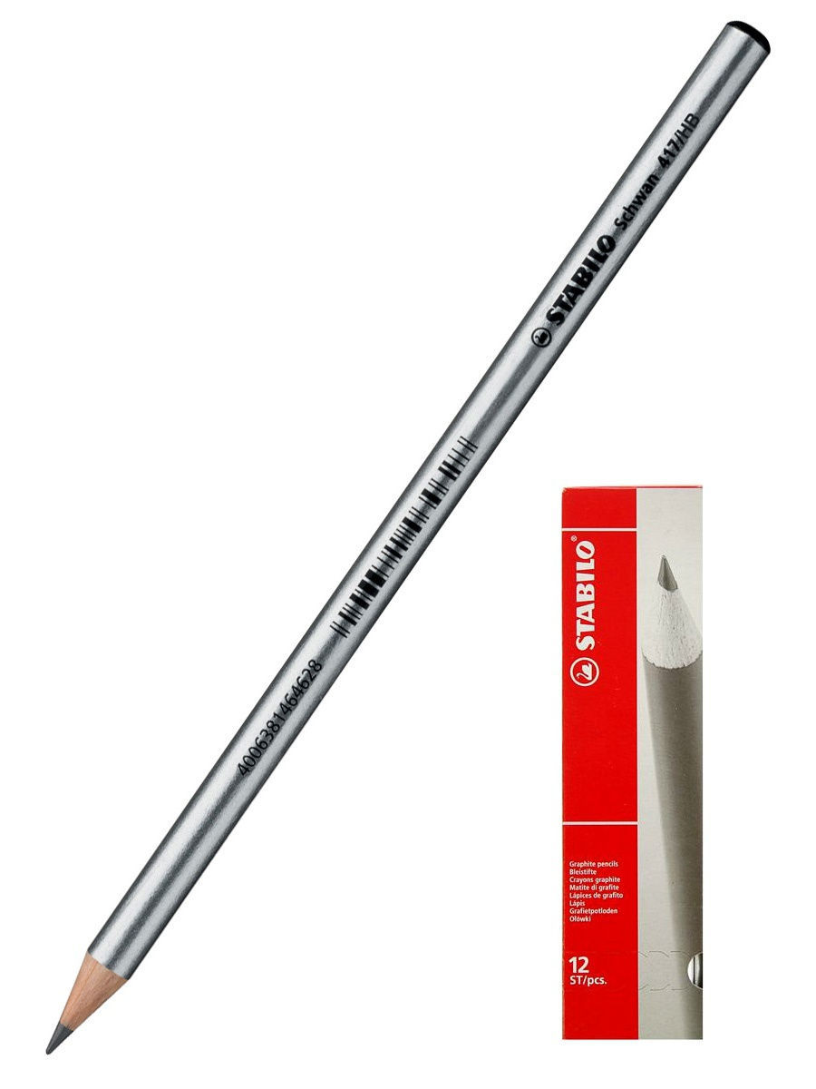 

Карандаши чернографитные "Schwan 418", НВ, 3 штуки