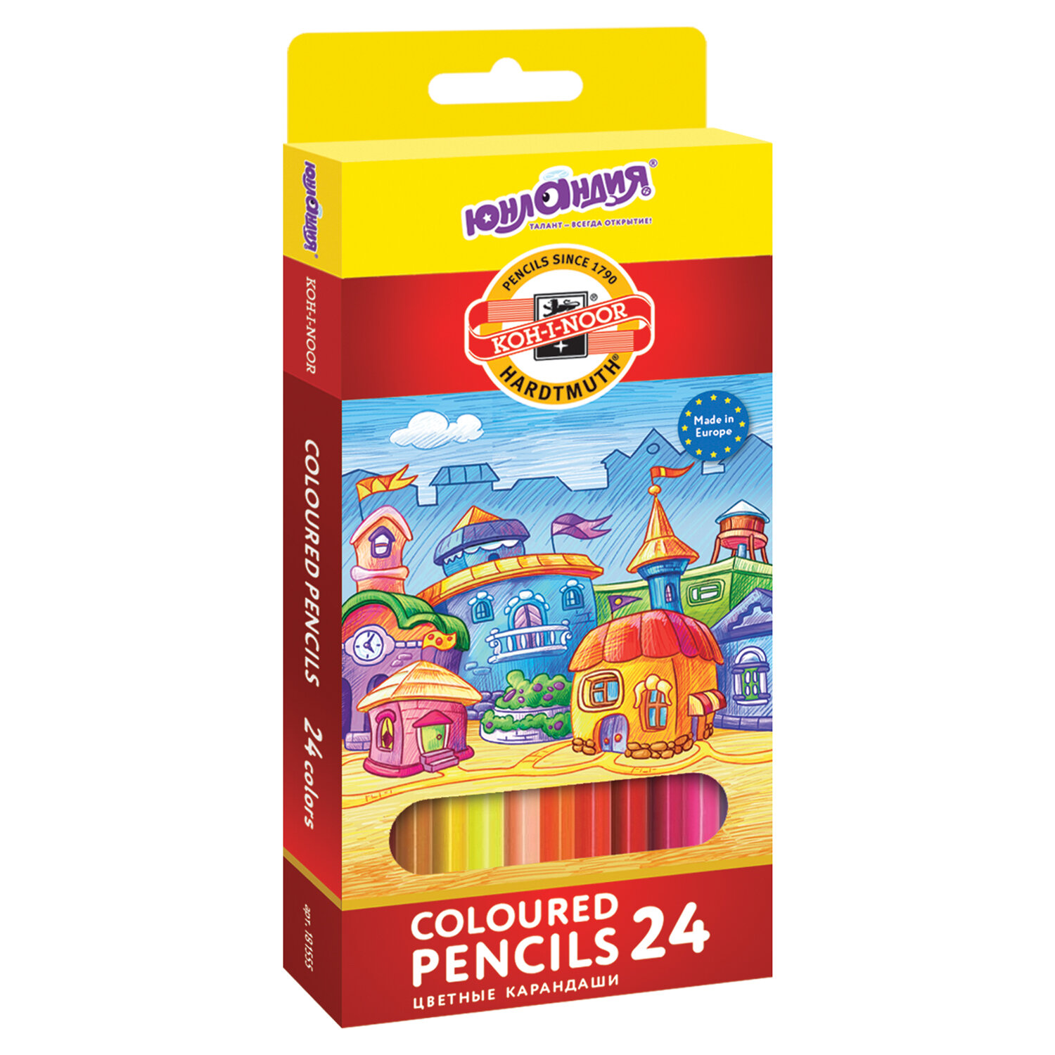 

Карандаши цветные "Домики", 24 цвета