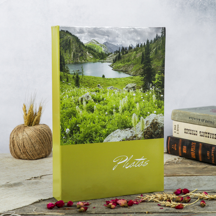 

Фотоальбом на 300 фото 10х15 см "Ландшафт-3" книжный п-т МИКС