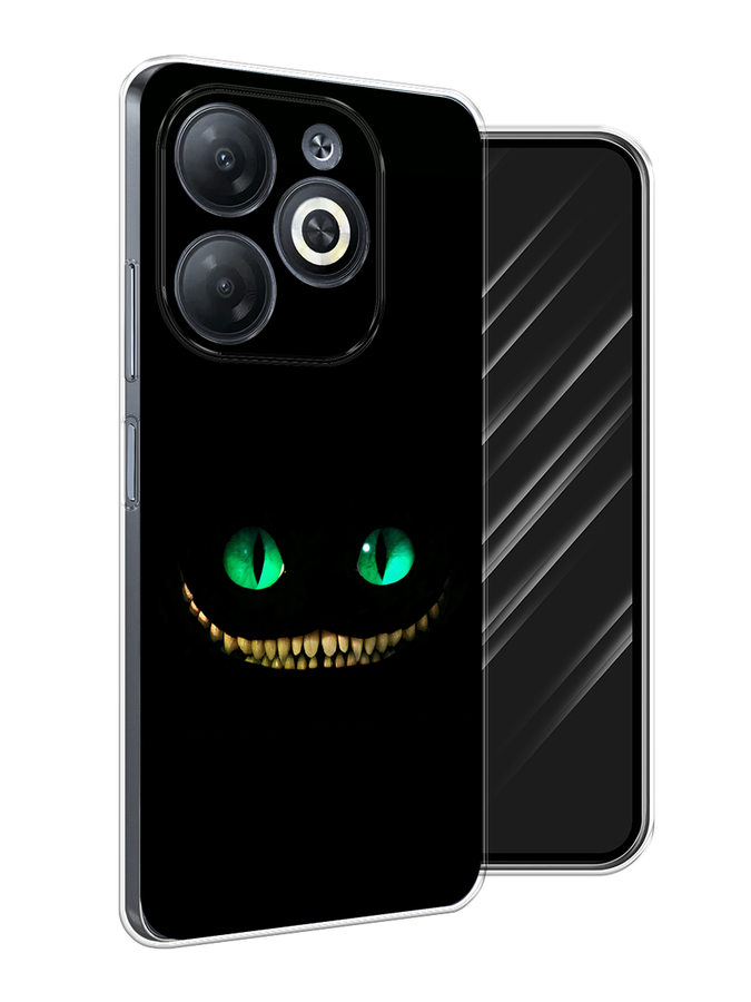 

Чехол Awog на Infinix Smart 8 "Зеленоглазый чеширский кот", Черный, 3105150-1