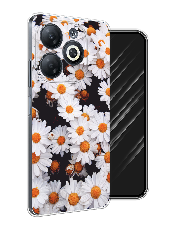 

Чехол Awog на Infinix Smart 8 "Ромашковое поле", Белый, 3105150-1