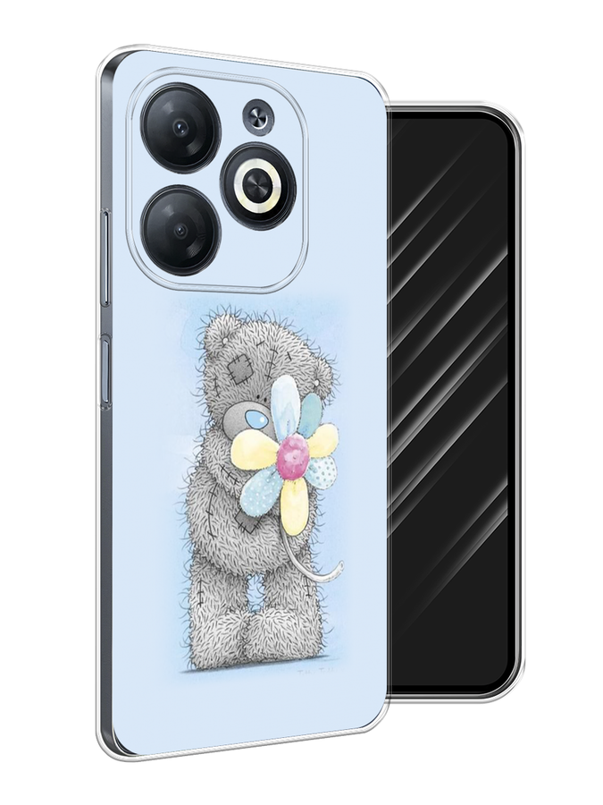 

Чехол Awog на Infinix Smart 8 "Me to you с ромашкой", Голубой;серый;желтый, 3105150-1