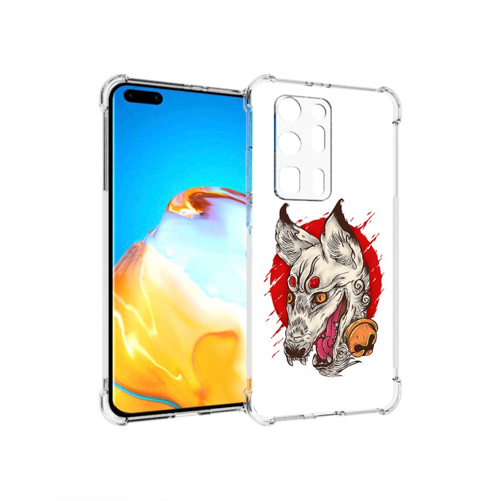 

Чехол MyPads Tocco для Huawei P40 Pro+ страшная собака, Прозрачный, Tocco