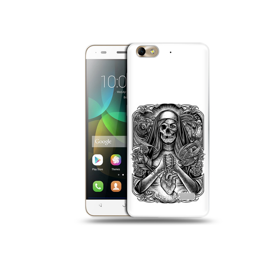 

Чехол MyPads Tocco для Honor 4C скелет с сердцем (PT10946.43.603), Прозрачный, Tocco