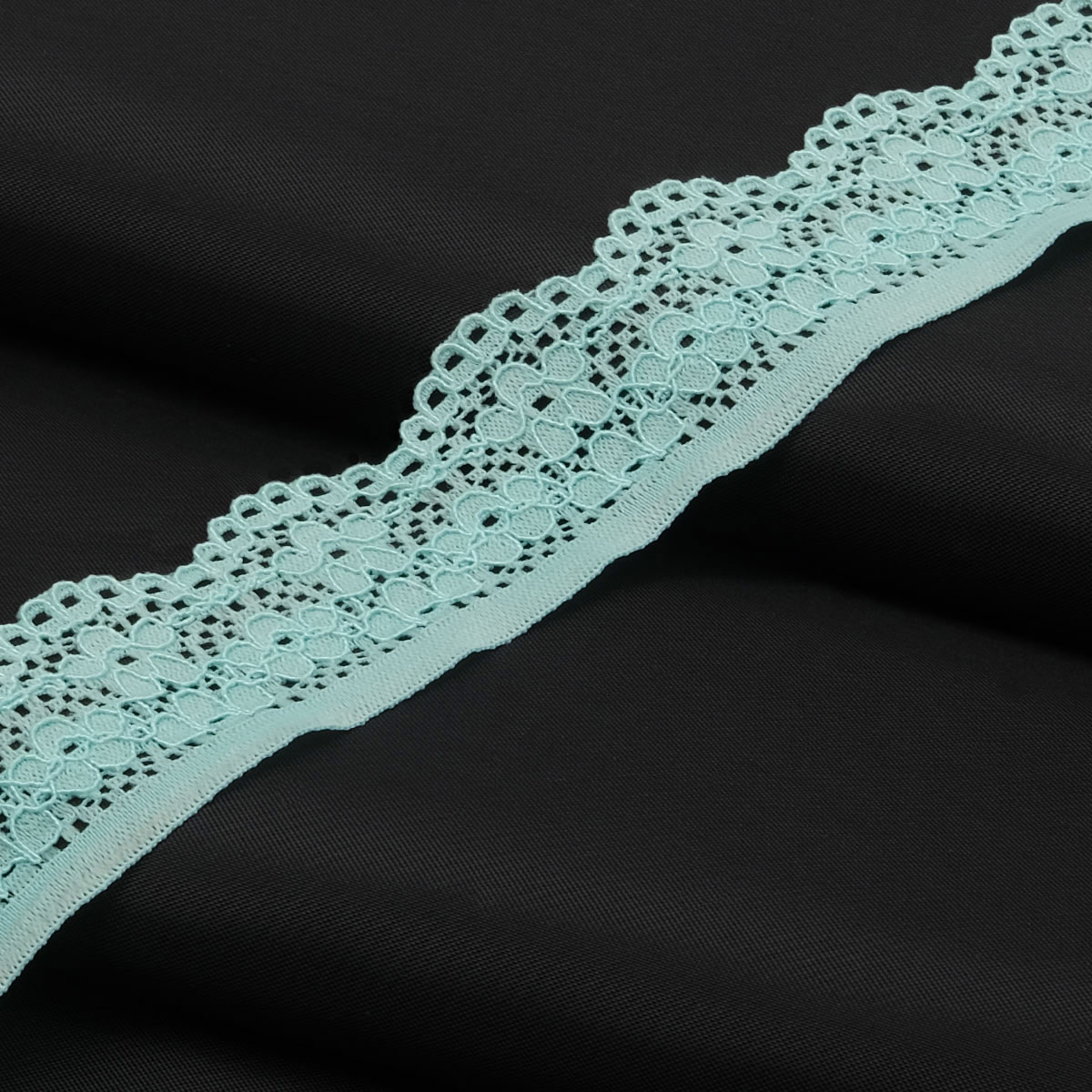 

Кружево эластичное голубое Айрис К009.025, 25мм*50м, Голубой