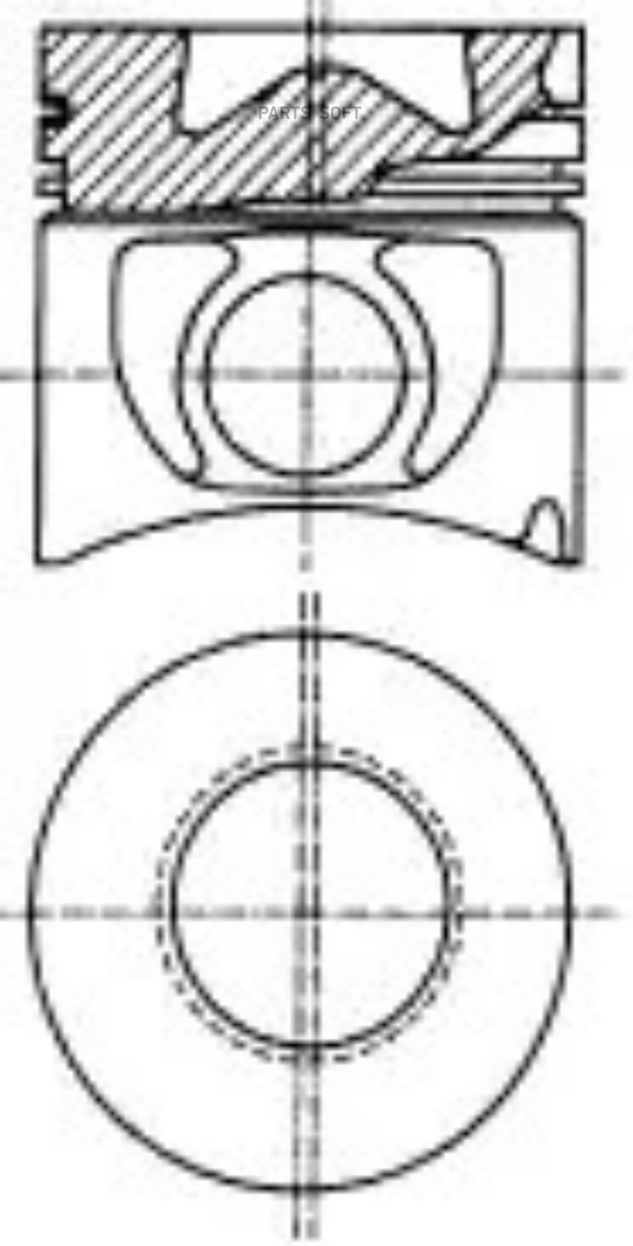 Поршнекомплект Mb Om904/906 D102.0 Палец D40 Mm Nural