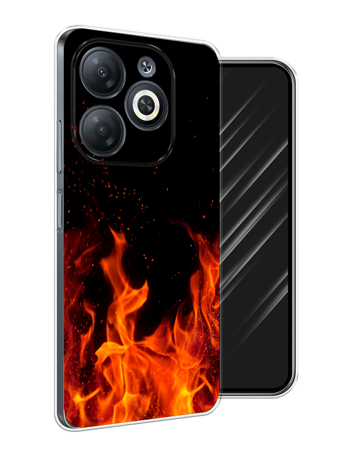 

Чехол Awog на Infinix Smart 8 "Все в огне", Оранжевый;черный, 3105150-1