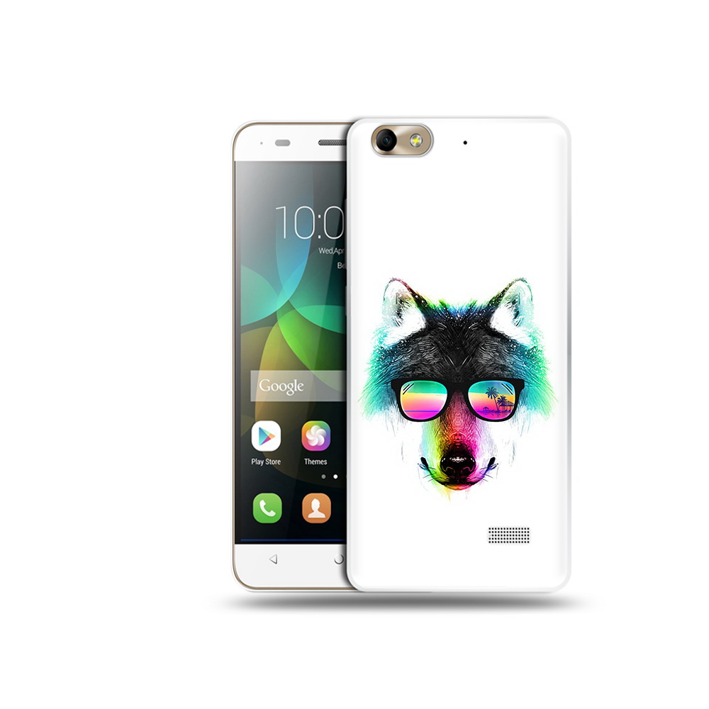 

Чехол MyPads Tocco для Honor 4C радужный волк (PT10946.43.567), Прозрачный, Tocco
