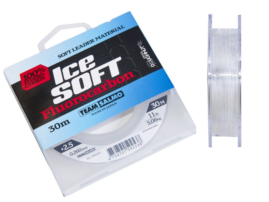 Леска флюрокарбоновая Salmo Ice Soft Fluorocarbon 0,26 мм, 30 м, 5,06 кг, clear