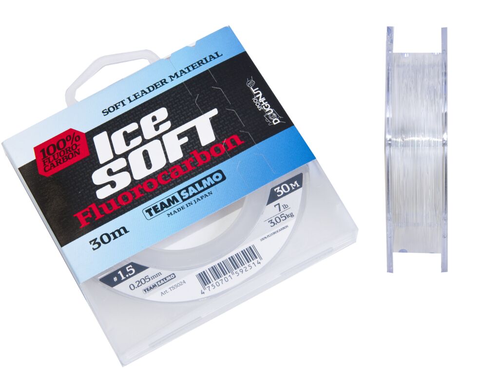 Леска флюрокарбоновая Salmo Ice Soft Fluorocarbon 0,21 мм, 30 м, 3,05 кг, clear