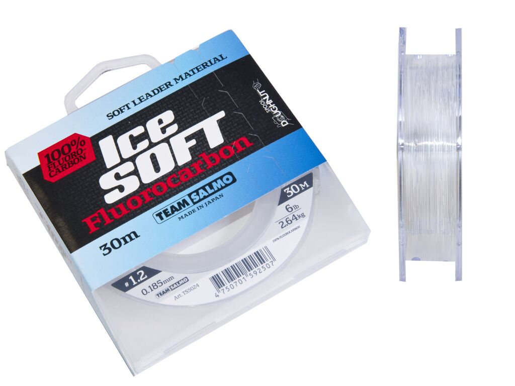 фото Леска флюрокарбоновая salmo ice soft fluorocarbon 0,19 мм, 30 м, 2,65 кг, clear