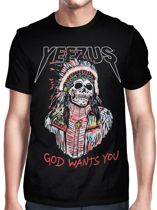 фото Футболка мужская dream shirts yeezus 50009082 черная 3xl