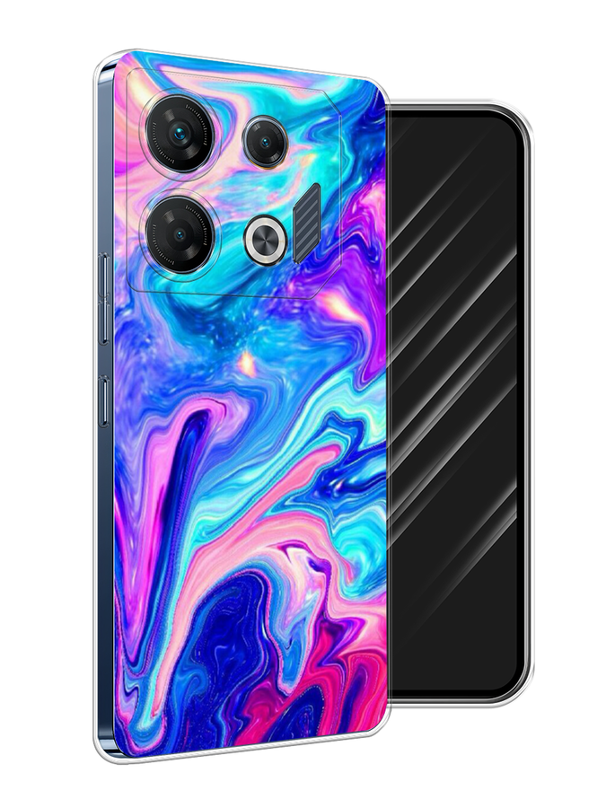 

Чехол Awog на Infinix GT 10 Pro "Потеки краски", Розовый, 3104850-1