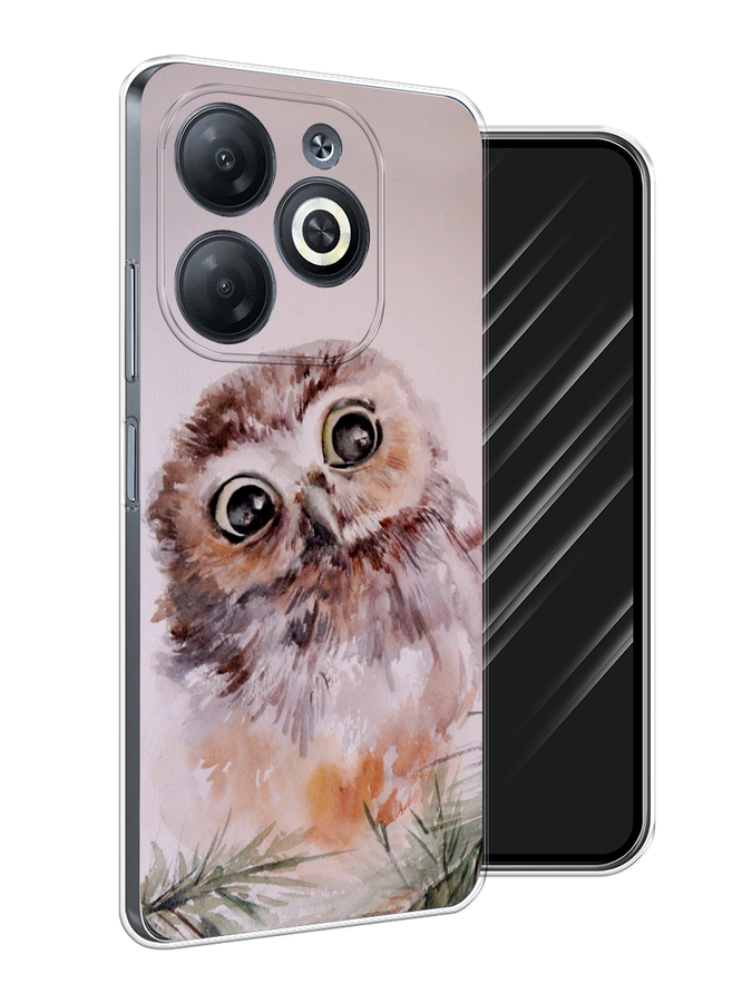 

Чехол Awog на Infinix Smart 8 "Сова на розовом", Розовый;коричневый, 3105150-1