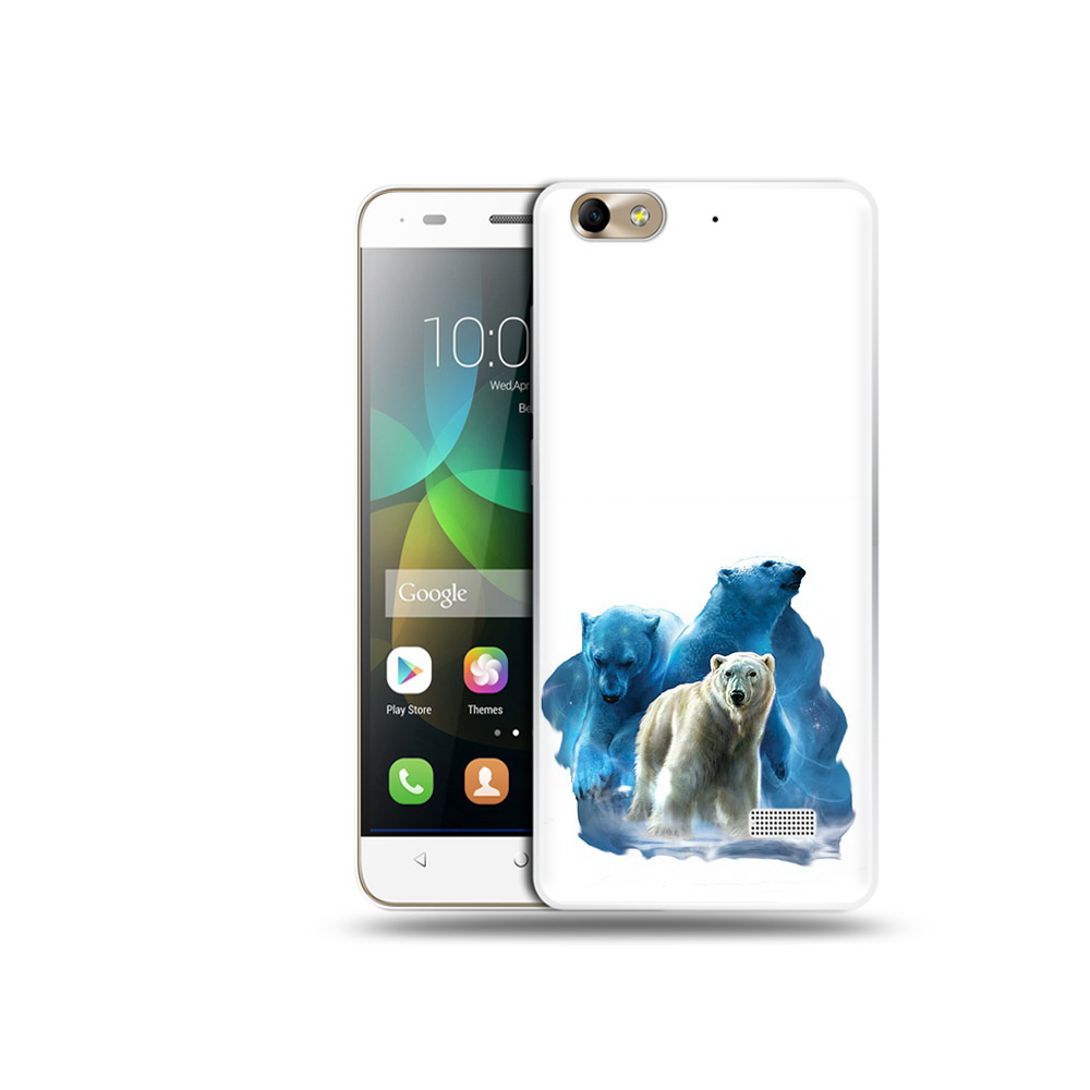 

Чехол MyPads Tocco для Honor 4C полярный медведь (PT10946.43.549), Прозрачный, Tocco