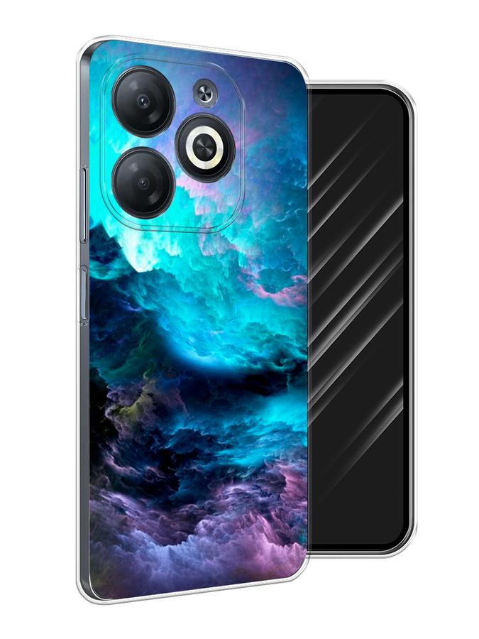 

Чехол Awog на Infinix Smart 8 "Бирюзовое небо", Бирюзовый;фиолетовый;черный, 3105150-1