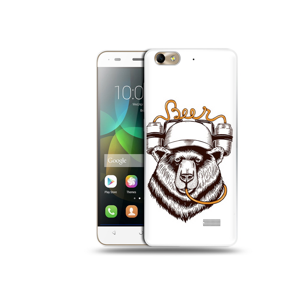 

Чехол MyPads Tocco для Honor 4C пивной медведь (PT10946.43.538), Прозрачный, Tocco