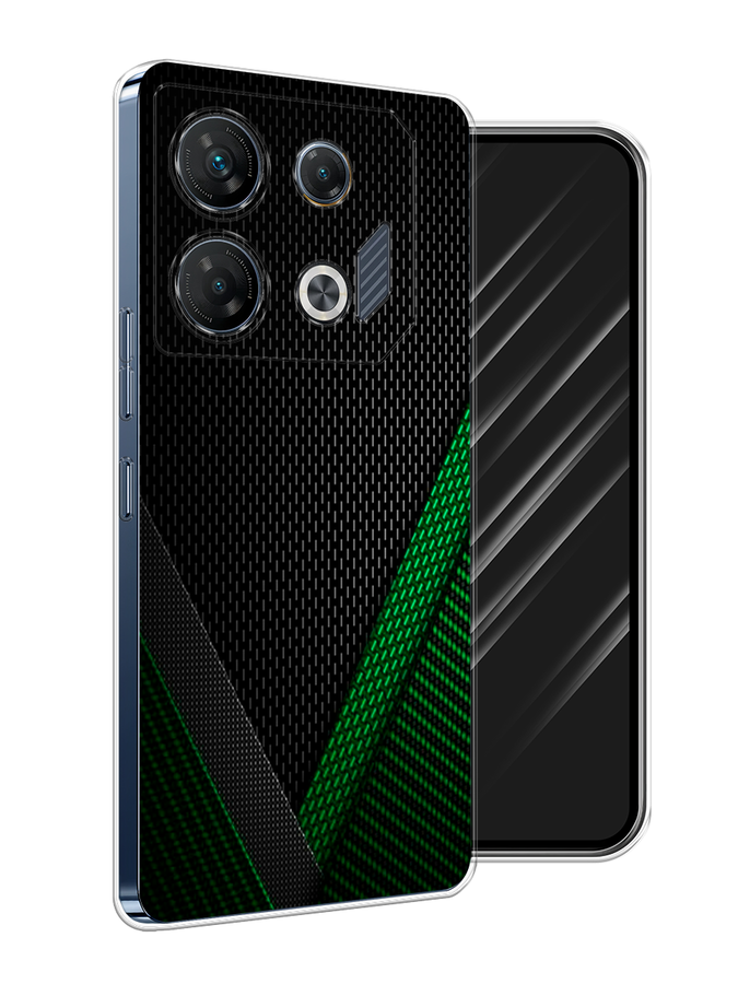 

Чехол Awog на Infinix GT 10 Pro "Зеленый карбон", Черный;зеленый, 3104850-1