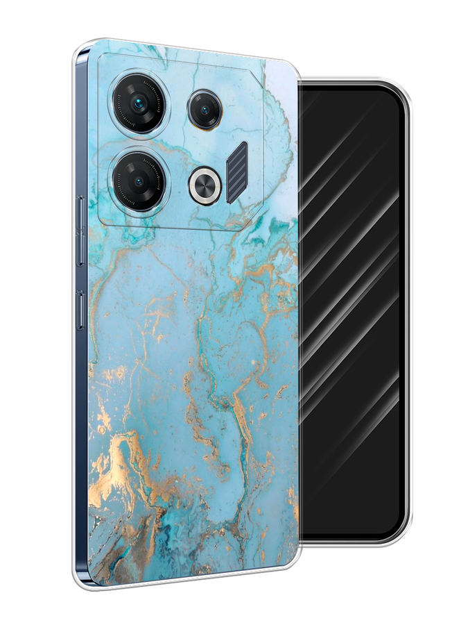

Чехол Awog на Infinix GT 10 Pro "Голубой мрамор рисунок", 3104850-1