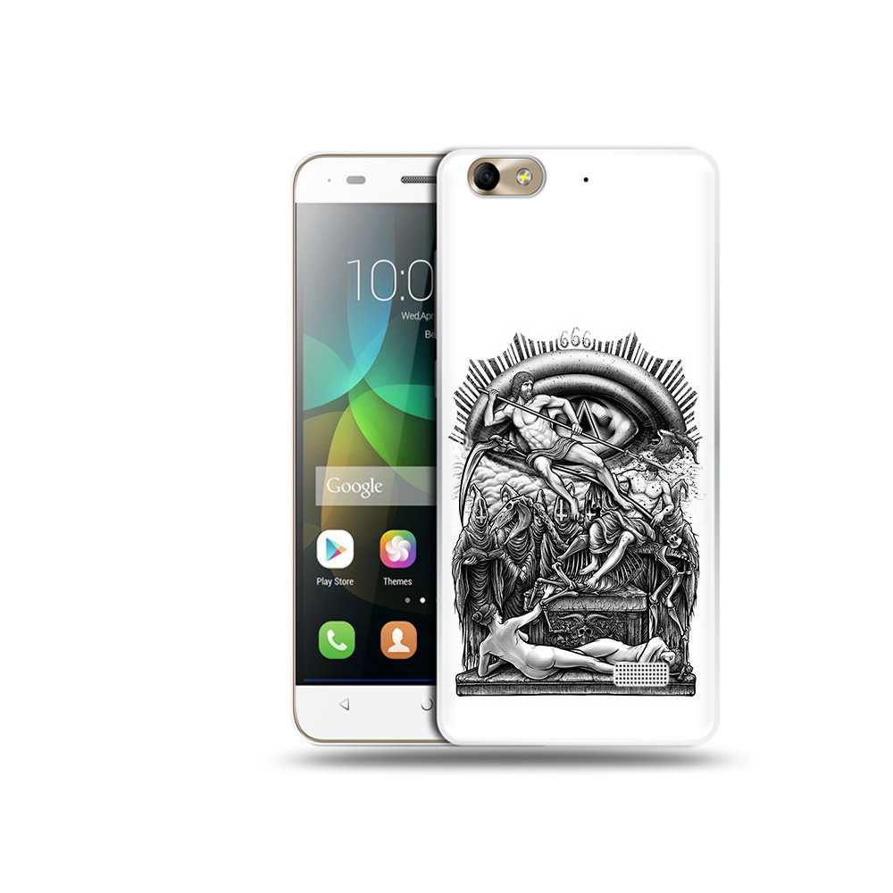 

Чехол MyPads Tocco для Honor 4C оракул черно белый (PT10946.43.528), Прозрачный, Tocco