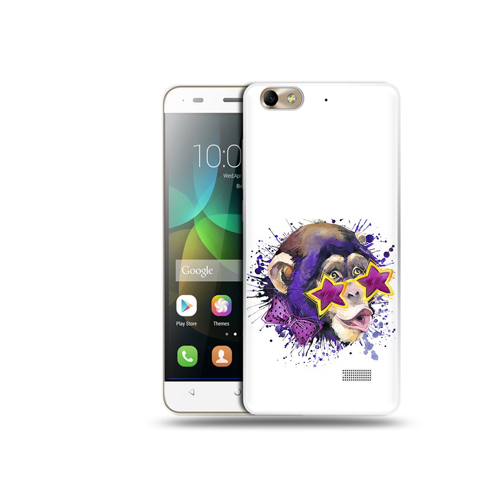 

Чехол MyPads Tocco для Honor 4C обезьяна в очках (PT10946.43.524), Прозрачный, Tocco