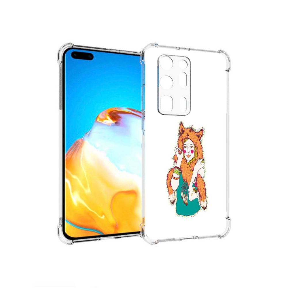 

Чехол MyPads Tocco для Huawei P40 Pro+ Девушка лиса, Прозрачный, Tocco