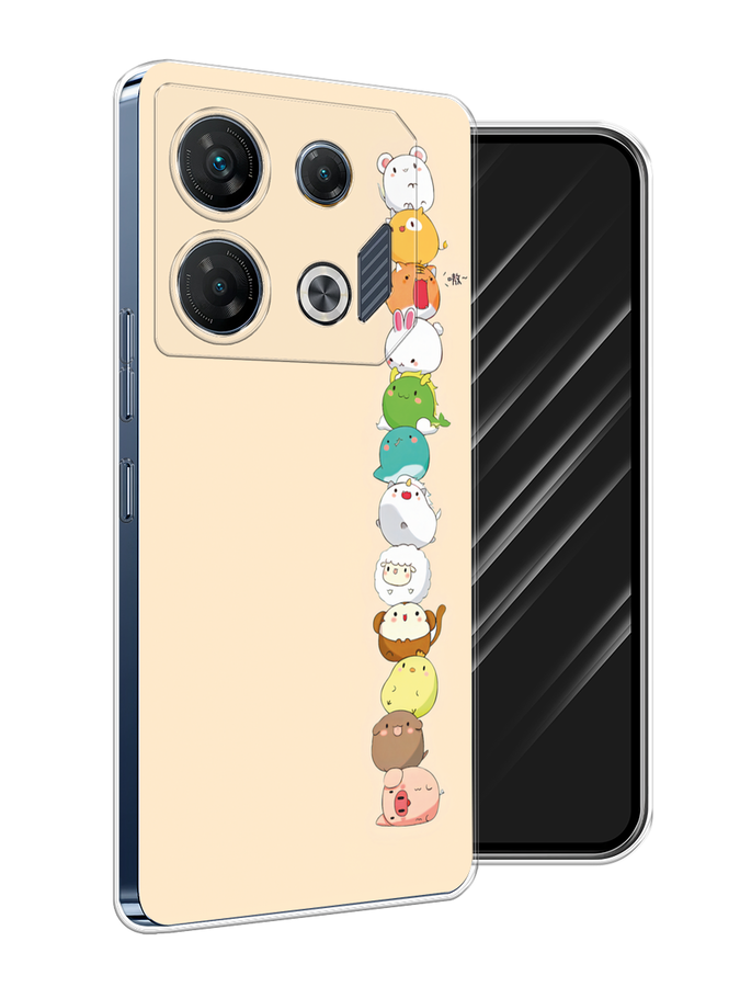 

Чехол Awog на Infinix GT 10 Pro "Питомцы Чиби", Желтый, 3104850-1
