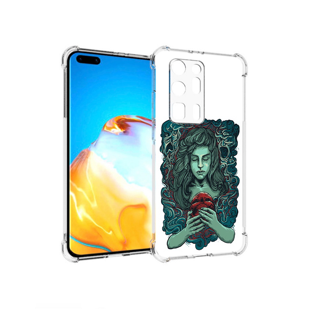 Чехол MyPads Tocco для Huawei P40 Pro+ спящая девушка