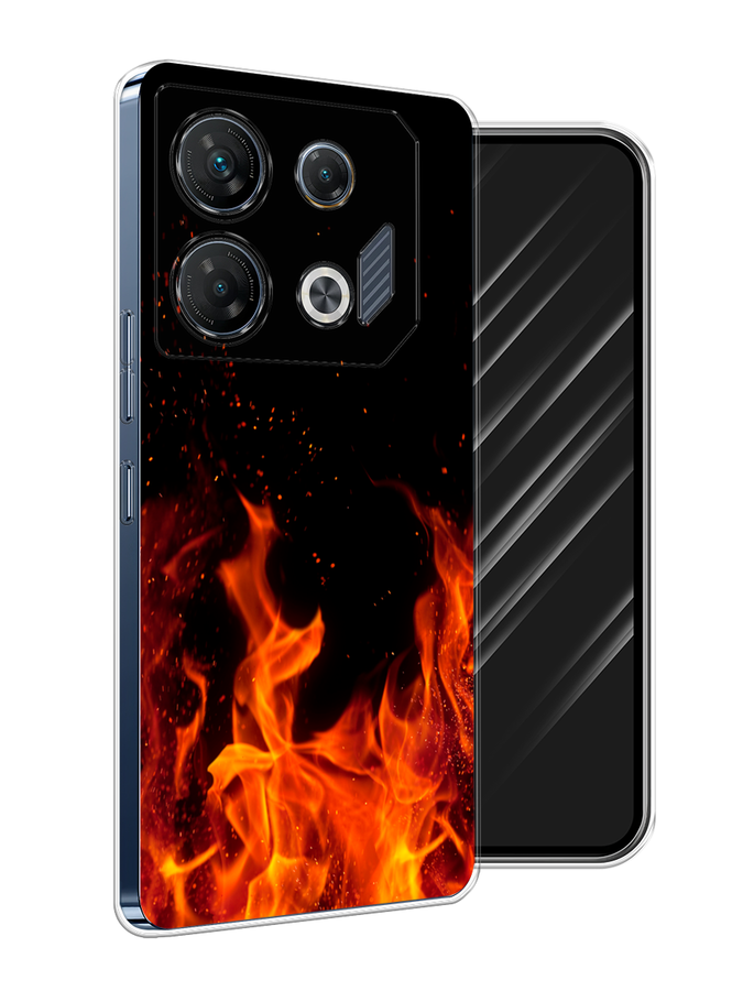 

Чехол Awog на Infinix GT 10 Pro "Все в огне", Оранжевый;черный, 3104850-1