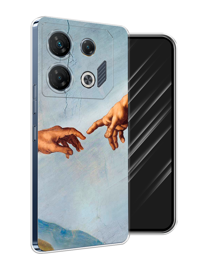 

Чехол Awog на Infinix GT 10 Pro "Сотворение Адама", Голубой;коричневый;серый, 3104850-1