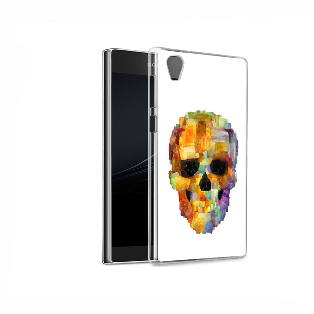 

Чехол MyPads Tocco для Sony Xperia L1 нарисованный череп (PT66853.250.516), Прозрачный, Tocco