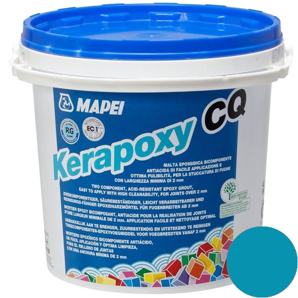 

MAPEI Kerapoxy CQ 173 затирка эпоксидная для швов плитки синий океан (3кг)