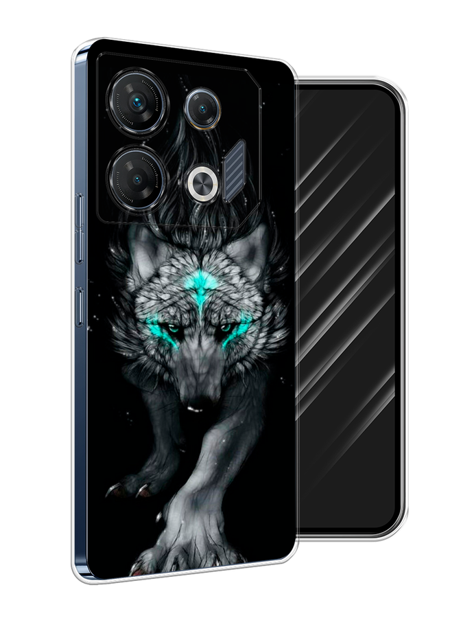 

Чехол Awog на Infinix GT 10 Pro "Волшебный волк", Черный;серый, 3104850-1