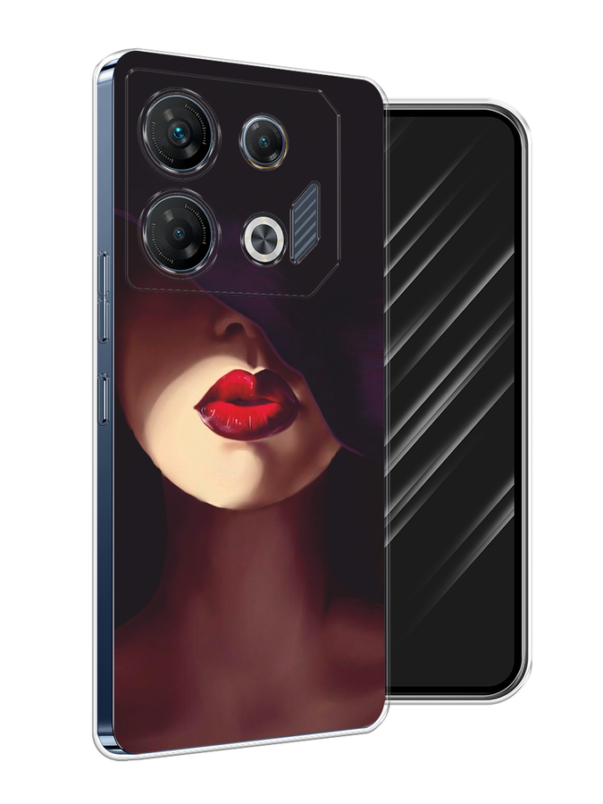

Чехол Awog на Infinix GT 10 Pro "Красные губы", Черный;бежевый;красный, 3104850-1