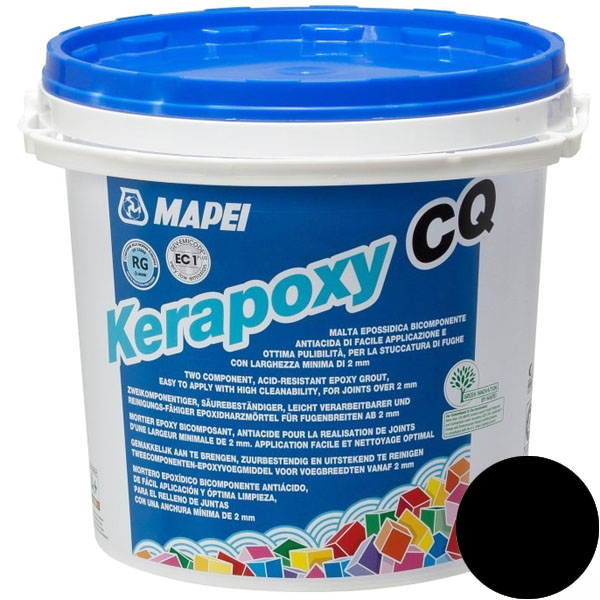 

MAPEI Kerapoxy CQ 120 затирка эпоксидная для швов плитки чёрный (3кг)