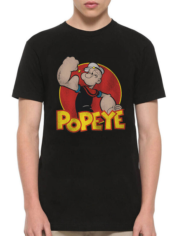 

Футболка мужская Dream Shirts Попай Моряк 50009022 черная L, Попай Моряк 50009022