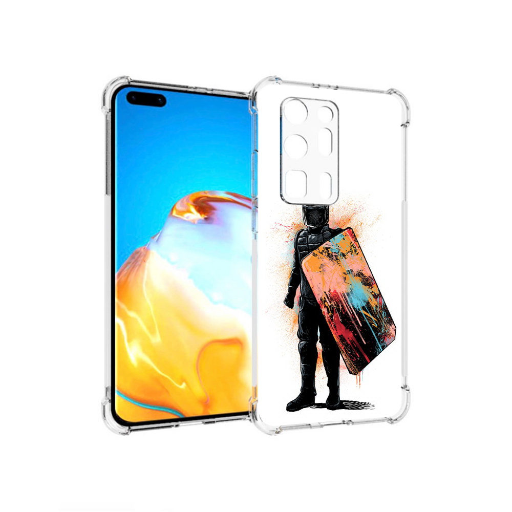 

Чехол MyPads Tocco для Huawei P40 Pro+ солдат с красочным щитом, Прозрачный, Tocco