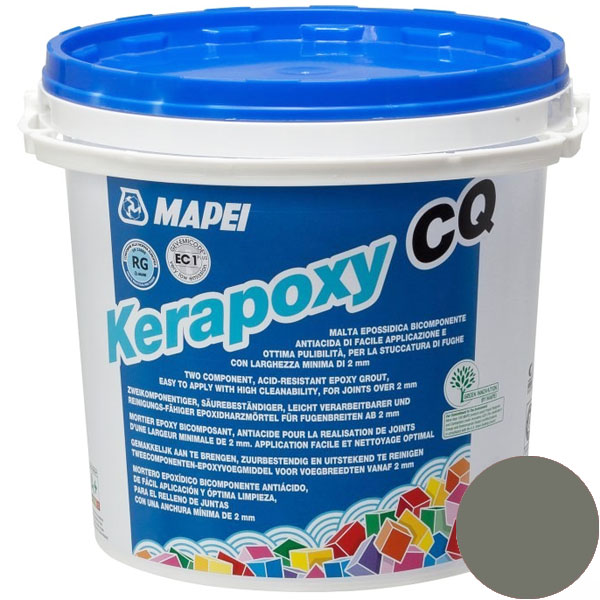

MAPEI Kerapoxy CQ 113 затирка эпоксидная для швов плитки темно-серая (3кг)