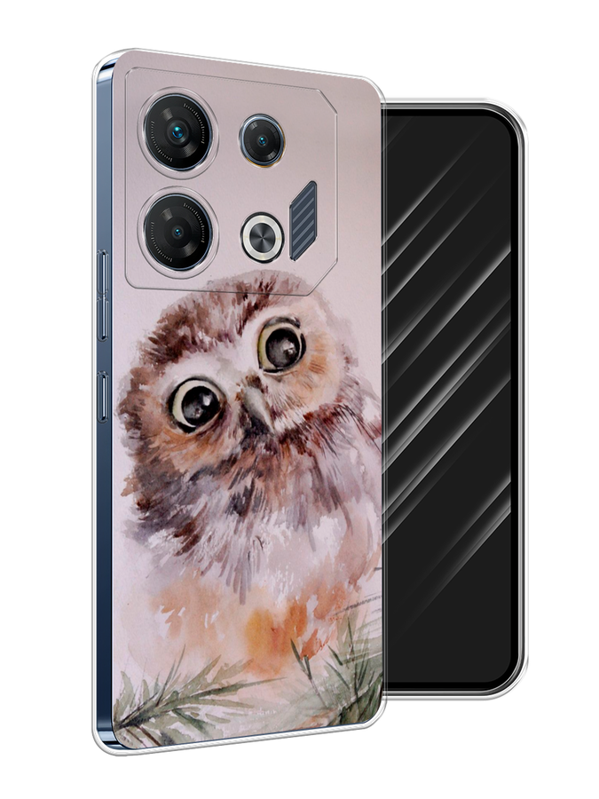 

Чехол Awog на Infinix GT 10 Pro "Сова на розовом", Розовый;коричневый, 3104850-1