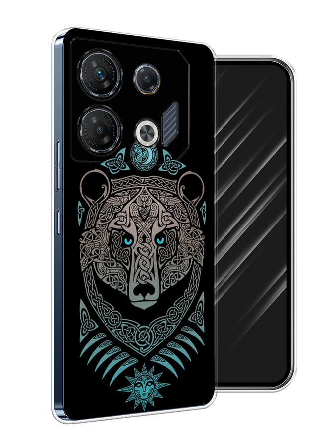 

Чехол Awog на Infinix GT 10 Pro "Кельтский медведь", Черный;серый, 3104850-1
