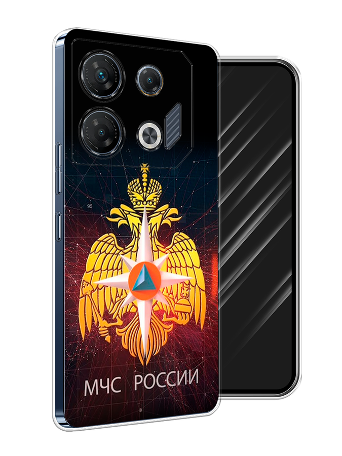 

Чехол Awog на Infinix GT 10 Pro "МЧС России", Черный;желтый;красный, 3104850-1