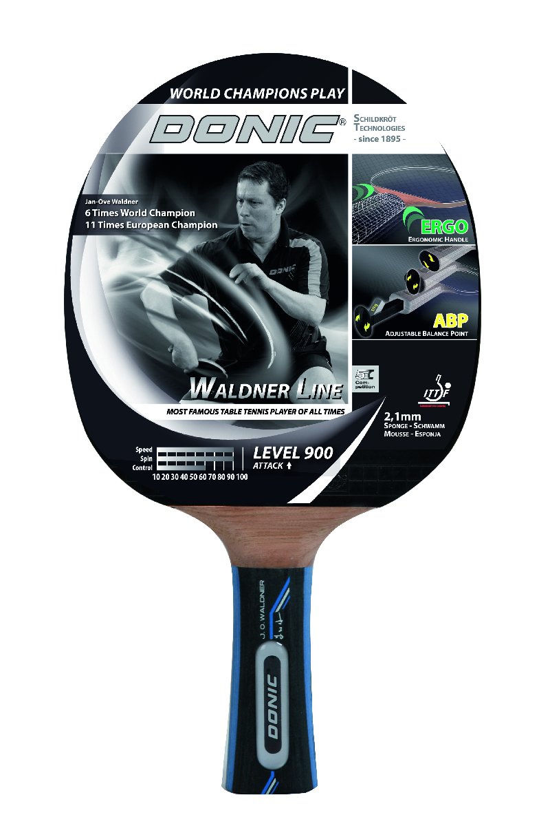 

Ракетка для настольного тенниса Donic Waldner 900, коническая ручка, 5 звезд, Waldner 900