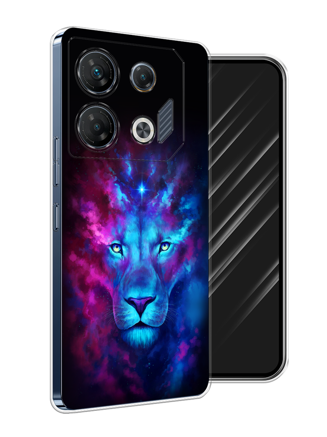 

Чехол Awog на Infinix GT 10 Pro "Космический лев", Голубой, 3104850-1