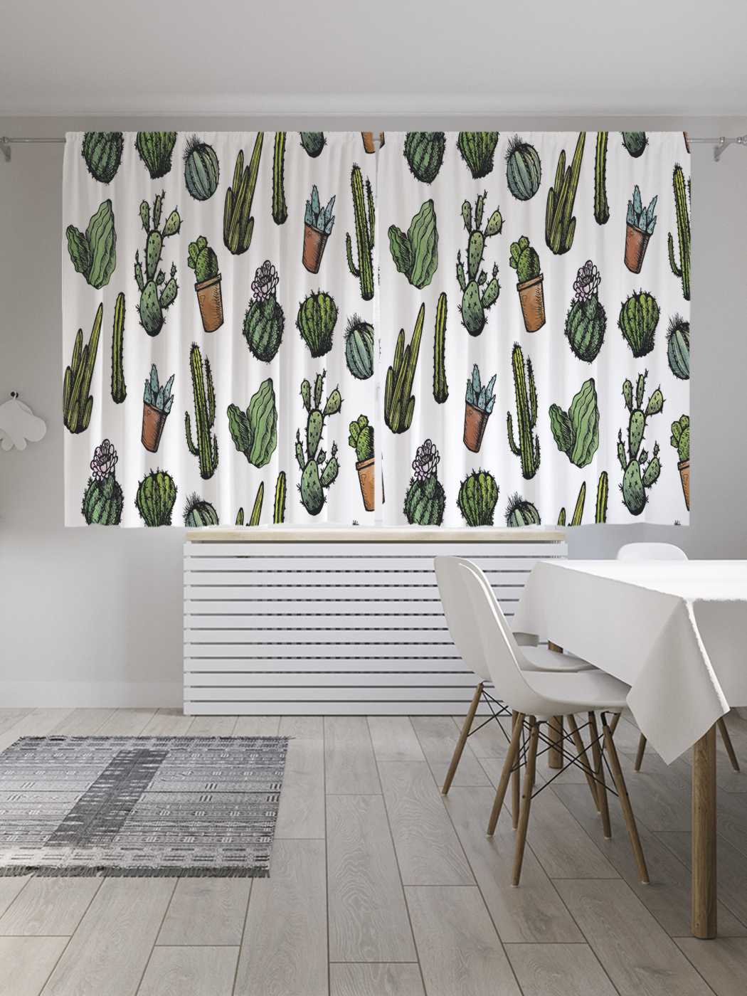 

Шторы JoyArty с фотопечатью "Разновидности суккулентов" из сатена, 290х180 см, Разновидности суккулентов