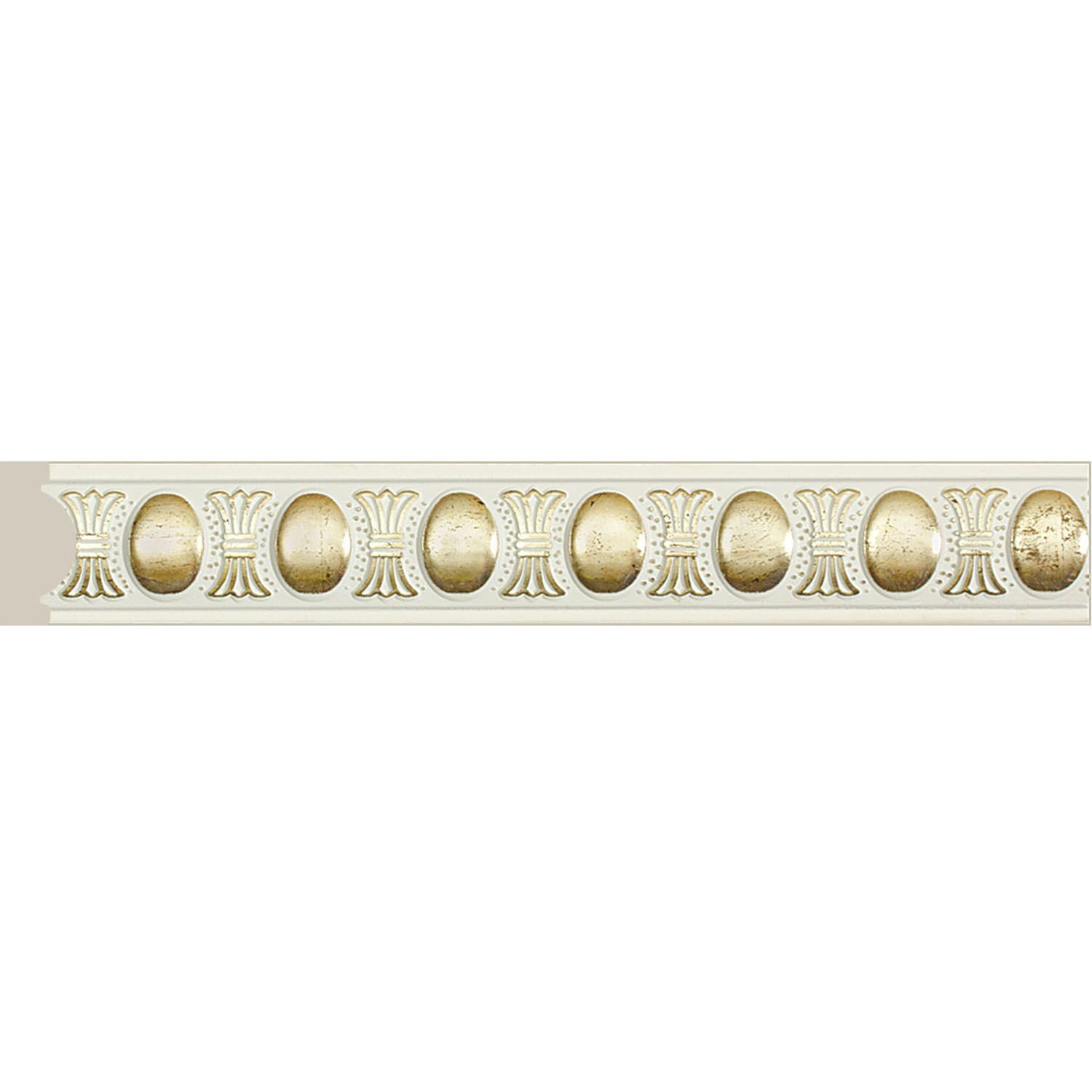 

Багет Cosca Молдинг 30, белый с золотом, D1030/WG2